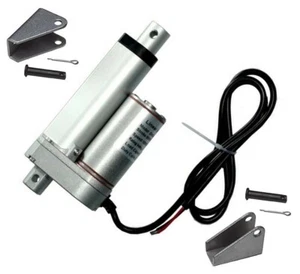 Attuatore Lineare con Staffe 2" Corsa 225 Libbre Max Lift 12 Volt DC Resistente - Foto 1 di 4