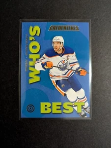 2023-24 UD Credentials Who's Best Blue Connor McDavid #WB-CM Edmonton Oilers - Bild 1 von 4
