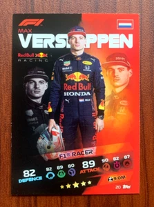 2021 Topps Turbo Attax F1 Formula 1 MAX VERSTAPPEN  F1 Racer #20 - Picture 1 of 2
