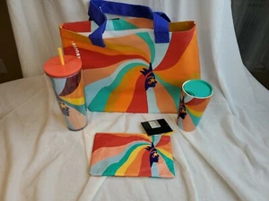 Starbucks PRIDE BUNDLE  2020 Canvas Bag Tumbler Rare  - Picture 1 of 1