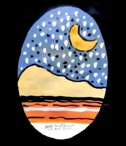 Original Painting Made & Signed By World Fame Artist Nidhi Bandil Agarwal Jaipur - Picture 1 of 2