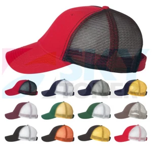 New! Team Sportsman The Duke Washed Trucker Ball Cap Summer Hat Meshback AH80 - Picture 1 of 14