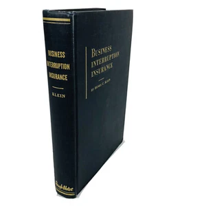 Business Interruption Insurance Henry Klein 1st Edition Rough Notes - Picture 1 of 12