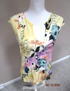 Cabo Women's Multicolor Top Embellished Sleeveless Size Large - Picture 1 of 4