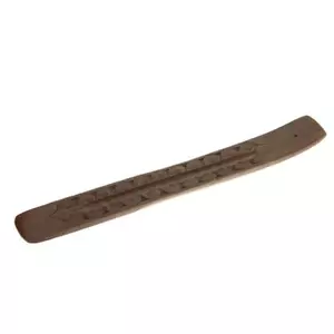 Quemador de incienso - Concha plana tallada de madera - Imagen 1 de 2