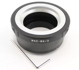 âALTA QUALITÀ Adattatore obiettivo M42 a fotocamera con montaggio micro 4/3 MFT Olympus Panasonic - Foto 1 di 3
