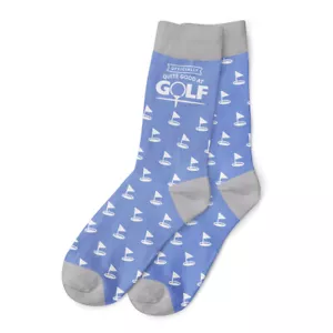 Golf Gift Black Golf Socks for Men Dad Golfer Accessories Funny Novelty Outfit - Picture 1 of 7