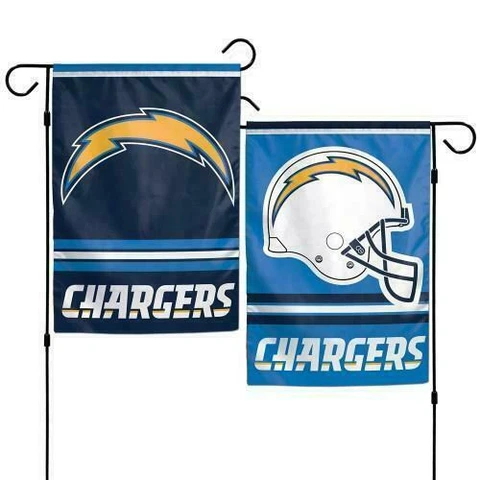 San Diego Chargers Regular 2 Sided 12.5" X 18" Garden Flag OUTDOOR RATED Cover
