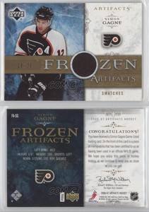 2006-07 Upper Deck Artifacts Frozen Artifacts Gold /25 Simon Gagne #FA-SG
