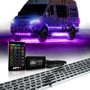 OPT7 AURA Aluminum Underglow Kit Class B & B+ RV Camper Neon Accent Multi-Color - Picture 1 of 8
