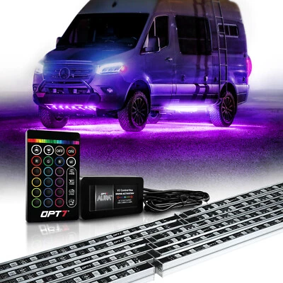 OPT7 AURA Aluminum Underglow Kit Class B & B+ RV Camper Neon Accent Multi-Color - Image 1 of 4