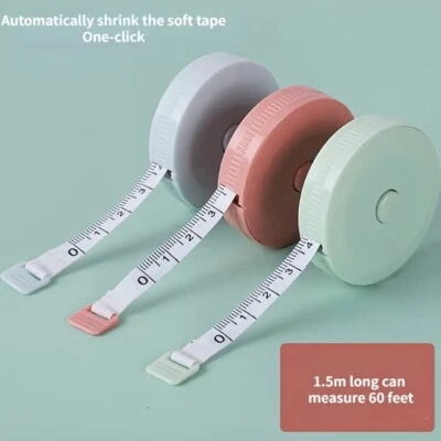 x1 Small Tape Measure Mini Tape Ruler, Multi Functional Cute Soft Ruler - Image 1 of 4