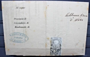 SARDEGNA ANTICHI STATI ITALIANI STORIA POSTALE LETTERA VIAGGIATA CON TESTO (C.X) - Foto 1 di 2