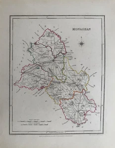 Antike Karte von 1837; Grafschaft Monaghan, Irland von Roger Creighton - Bild 1 von 2