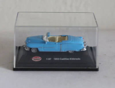 Model Power Minis -  1953 Cadillac Eldorado (blau) - Modelauto in Box - 1:87 - Bild 1 von 2