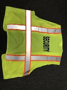Reflective Security Zip Up Vest Size 2XL - Picture 1 of 5