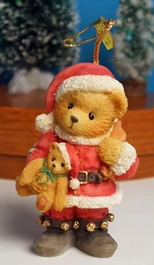 Cherished Teddies - BEAR DRESSED AS SANTA - Baumschmuck von 1995 - NEU - RAR - Bild 1 von 8