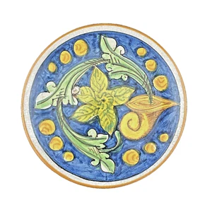 Vintage Handmade Tuscany Pottery Plate - Signed On Back - Picture 1 of 4