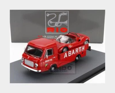 1:43 RIO Fiat 241 Abarth Corse Car Transporter 1970 +Fiat Abarth 1000Sp RIO4744 - Immagine 1 di 2