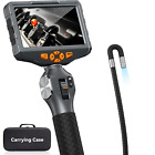 Two-Way Articulating Borescope With Light,  5-Inch Ips Endoscope Inspection Came