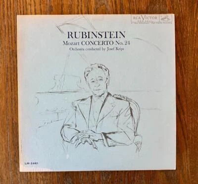 Rubinstein Mozart Concerto No. 24 RCA LM 2461 Red Dog VG+ - Image 1 of 4