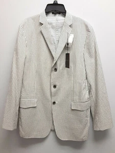 $185.00 John  Varvatos Seersucker Sport Coat size 18R - Picture 1 of 1
