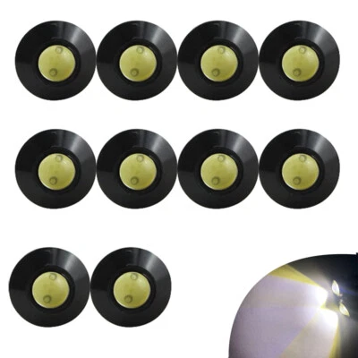 Luz LED blanca ojo de águila 12V 9W funcionamiento diurno DRL respaldo coche lámpara de roca 10 un. Foto 1 de 4