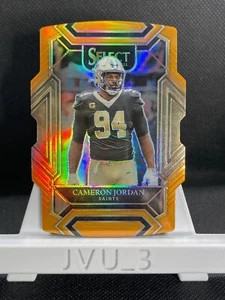 2021 PANINI SELECT CAMERON JORDAN CLUB LEVEL ORANGE PRIZM DIE CUT 187/249 SAINTS - Picture 1 of 6