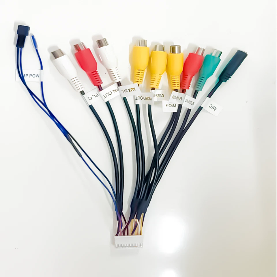 20 polige RCA AUX Ausgangskabel Interface Mikrofon für Android Radio Zubehör - Bild 1 von 1