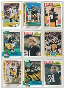 Lote de tarjetas de fútbol americano Steelers - Roethlisberger Brister Anderson Ilkin (9 tarjetas) PS1 - Imagen 1 de 2