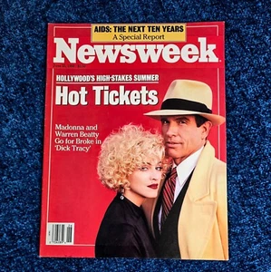 MADONNA NEWSWEEK MAGAZINE US 1990 Dick Tracy/Breathless Promo Era - Picture 1 of 5