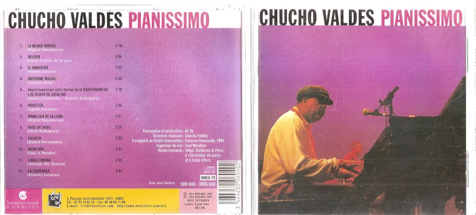 Chucho Valdés – Pianissimo (CD, Import France)  #0123DC Foto 1 de 1