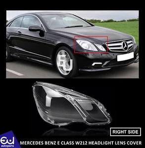 FOR MERCEDES BENZ E CLASS W212 2009-2012 HEADLIGHT LAMP GLASS LENS COVER RIGHT - Picture 1 of 11