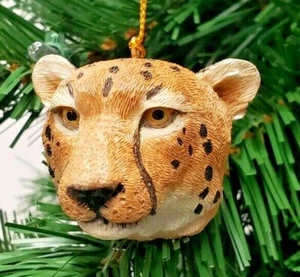 Gepardenkopf Weihnachtsschmuck 2,5" slawische Schätze - Bild 1 von 1