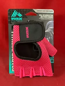 RBX Gym Series Women's Fitness Guantes de entrenamiento con pesas Tamaño mediano rosa Nuevo - Imagen 1 de 3