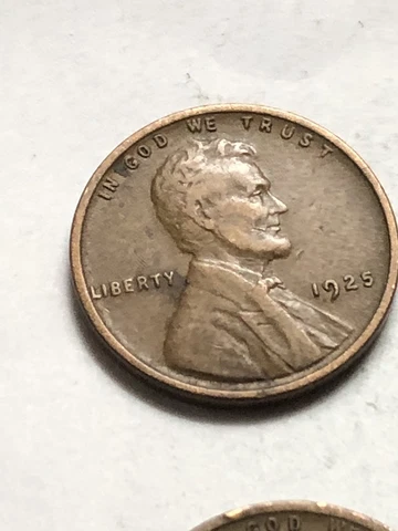 1925 P Lincoln Wheat Cent - Average Circulation Free Shipping Lot P03 Cover