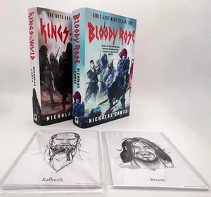 Kings of the Wyld Bloody Rose - Nicholas Eames Signed no 302 UK 1/1 HB Set +++ - Picture 1 of 9