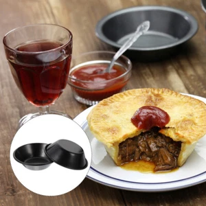 4 Pcs Non-stick Bakeware Airfryer Accessories Egg Tart Mold Mini Baking Pans - Picture 1 of 12