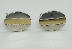 Tiffany & Co. Echt Sterlingsilber & 14k Gelbgold Manschettenknöpfe - Bild 1 von 4
