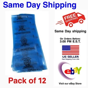 Bolsas planas ARMOR POLY 6" X 20” azules VCI, 3 mil, PAK 12 - Imagen 1 de 5