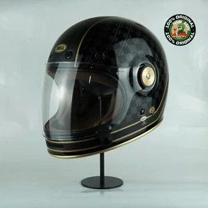 Bell Helmet Bullitt Carbon (RSD Check It Matte/Gloss Black) - Picture 1 of 8