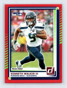 Kenneth Walker III Seattle Seahawks 2025 Donruss #187 Press Proofs Red - Picture 1 of 2