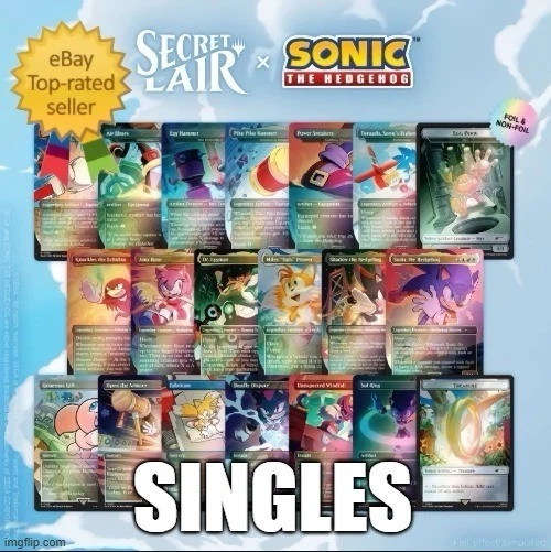 The Sonic Secret Lair SINGLES - You Choose FOILS + Non Foils Near Mint SHIPS NOW - Image 1 of 1