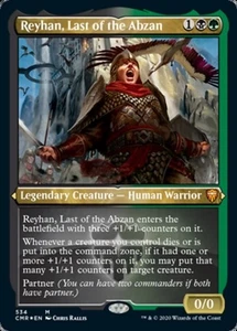 MTG - (Etched Foil) REYHAN, LAST OF THE ABZAN - Commander Legends (M) - Picture 1 of 1