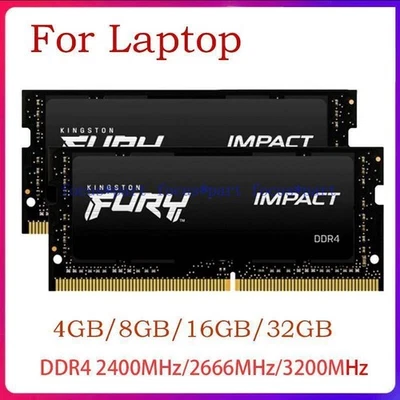 Lote de memoria SO-DIMM para computadora portátil FURY 4 GB 8 GB 16 GB 32 GB DDR4-2400 2666 3200 MHz 260 pines Foto 1 de 4