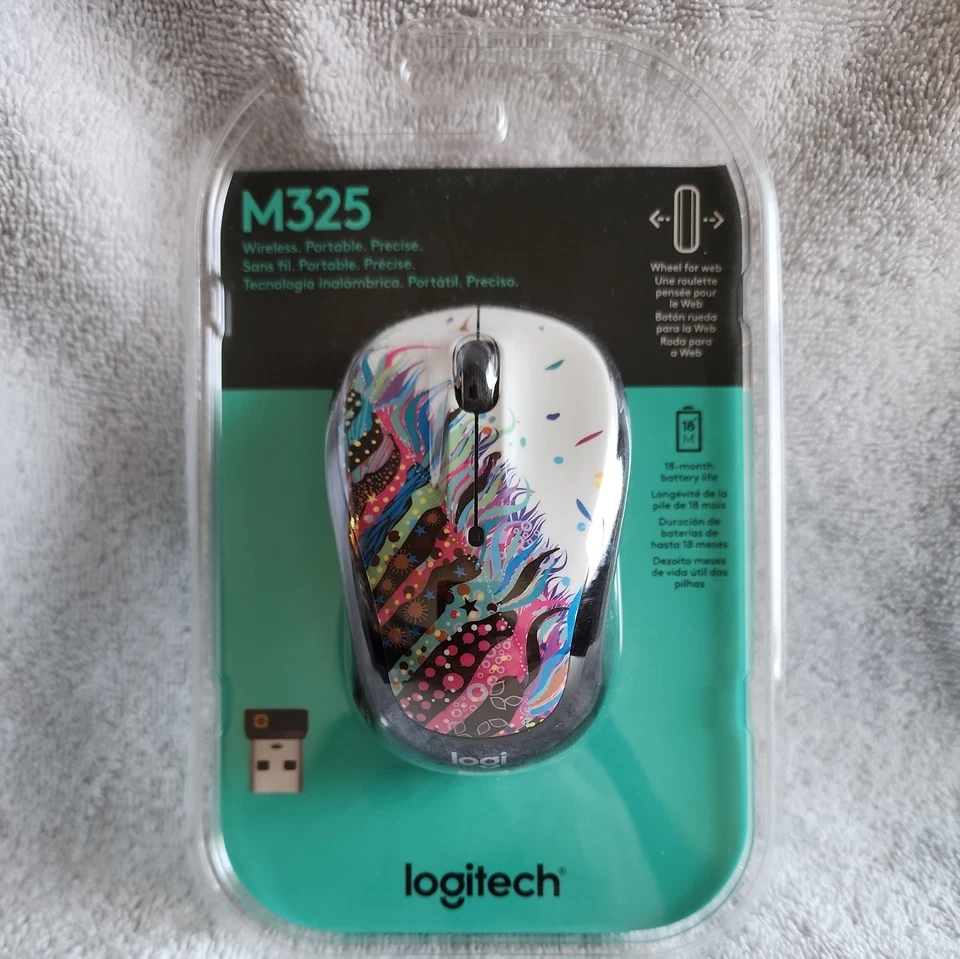 Logitech Wireless Mouse M325 Celebration Black