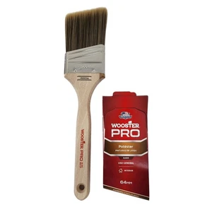 Wooster Pro 2-1/2 Inch Polyester Angle Sash Brush, Soft, General Use, Interior - Picture 1 of 7