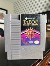 Taboo The Sixth Sense Nintendo Entertainment System NES Video Game Pak Cartridge