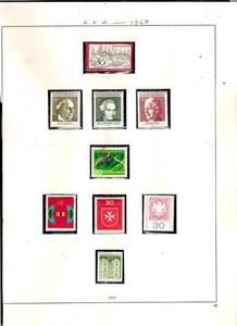 GERMANY-- R.F.A., 1969, MNH, 6 Complete sets. - Picture 1 of 1
