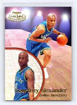 2000-01 Topps Gold Label #93 Courtney Alexander #/1499 novato Dallas Mavericks Foto 1 de 2